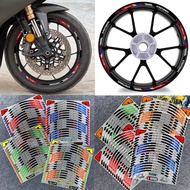 For Yamaha MIO SPORTY Aerox Nmax Mio Sporty Accessories Mio Sporty Aerox Emblem Nmax V2 Motorcycle Wheel Tire Sticker Reflective Rim Stripe Decasl Racing Hub Tape Universal