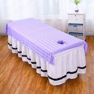 Beauty Bed Sheet Beauty Salon Bed Sheet with Hole Wash-Resistant Massage Massage Shop Four Seasons P