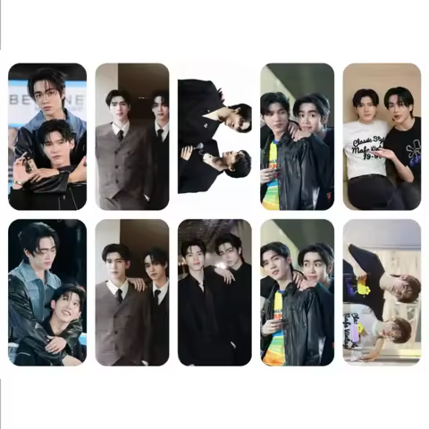 10PC/SET Aouboom Aoutnbknr Besevboom Poster Card Stickers Thai TV We Are Drama Stills Bus Meal Phone