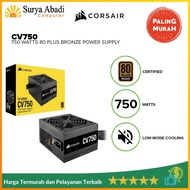 Corsair CV750 750Watt 80 Plus Bronze Certified Power Supply PSU CV 750
