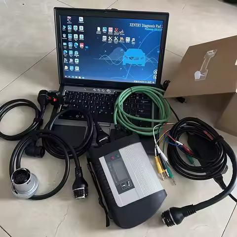 MB Star SD Connect C4 DOIP WIFI Compact Diagnosis Programming Tool SOFTWARE HDD 500GB Laptop D630 4G