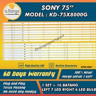 KD-75X8000G SONY 75" LED TV BACKLIGHT(LAMPU TV) SONY 75 INCH LED TV BACKLIGHT 75X8000G KD75X8000G KD