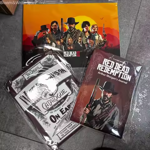R-Red D-Dead R-Redemption 2 3‑in‑1 Collectible Kit, Arthur Morgan Journal Manual Treasure Map Game R