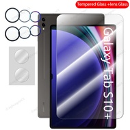 Front Tempered Glass + Metal Ring+Lens Glass Back Lens For Samsung Galaxy Tab S10+ 2024 S10 Plus 12.