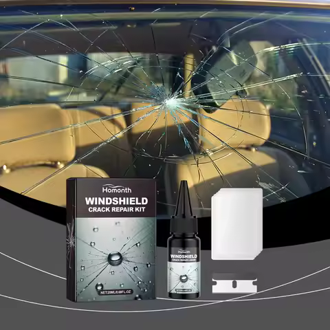 Professional Windshield Repair Kit 20ML UV Resin Glass Crack Fix Tool Kit to Stop Cracks from Spread