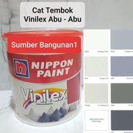 Cat Tembok Vinilex Bunga 5Kg Nippon Paint Kembang Interior Abu Muda
