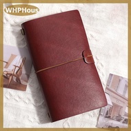 WHPHous 72 trang cuốn sách A6 máy tính xách tay đơn giản Ins cuốn sổ tay du lịch rời lá Nhật ký Retr
