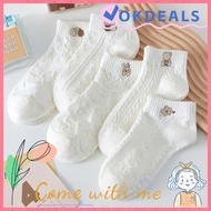 OKDEALS Cotton Ankle Socks - Soft, Warm, and Comfortable for Sleep and Casual Wear