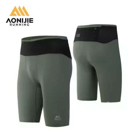 AONIJIE FM5120 Man Male Sports Quick Drying Compression Shorts Tight Elastic Fifth Pants For Summer 