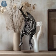 [PANDAB] Antique Brass Realistic Beetle Sculpture Dual Horned Beetle Figurine With Intricate Detaili