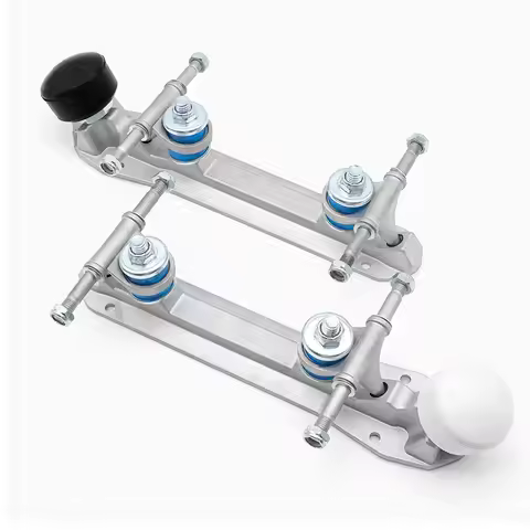 Aluminum Alloy Quad Roller Skate Base Sneaker Shoe DIY Modification Bracket Metal Double Roller Skat
