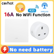 R RF433 Self-Generating British Standard Remote Control Socket Wireless Remote Control British Stand