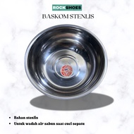25cm Stainless Steel Basin for washing shoes