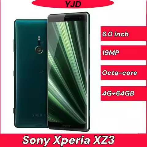 Sony Xperia XZ3 Used 97% New 4G LTE 6.0" P-OLED HDR 4GB+64GB Snapdragon 845 Octa-Core Fingerprint An