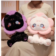 Cute White Cat and Black Cat Stuffed Animals Plushie Cat Plushie Stuffed Cats Gifts for Children