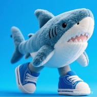 Italian Brainrot Al Italian Brainrot Italian Brainrot Shark Stick Man Woolen Plush Toy Doll