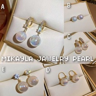 Giwang mutiara air laut|Anting mutiara laut bersertifikat|Anting mutiara lombok terbaru|Giwang mutia