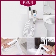 KOJI High Pressure Toilet Water Bidet Spray Wall Mounted Hanging Bathroom Hose Shower Accessories Tool