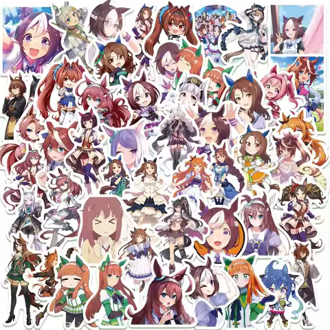 10/50PCS Uma Musume Pretty Derby Game Graffiti Stickers Anime Girl Cartoon Decal For Guitar Phone Gu