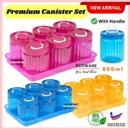 ECOWARE 6pcs Set Bekas Kuih Raya Set With Handle /Cookies Container Set /Bekas Kuih Raya/Balang Kuih