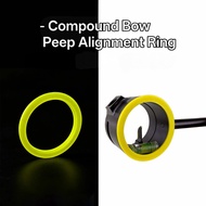 Composite bow Fluorescent Peep Centering Ring for IQ 5 Pin Sight/ Trophy Ridge Digital React Sight/A