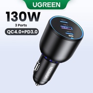UGREEN 130W Super Fast Car Charger with 100W PD 30W PD 22.5W FCP Fast Charging Ports for iPhone 15 1