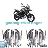 Cb150 x 2025 matte brown motorcycle sticker