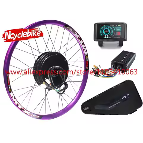 MTX Ebike Kit Throttle UKC1 Monitor 1000w 1500w 2000w 3000w Ebike Conversion Kit with Triangle Batte