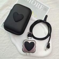 6pcs Heart-Shaped Charger Protector Set, Suitable For IPhone 18W/20W Charger, Includes Protector Cas