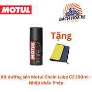 Tặng Khăn -Xịt dưỡng sên Motul Chain Lube C2 150ml - Nhập khẩu Pháp