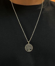 Marbella.bkk สร้อยคอเงินแท้ จี้ต้นไม้ (แบบสวมหัว) รุ่น Wisdom I Necklace