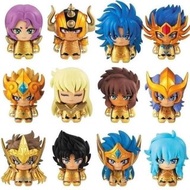 last 全新 Bandai 1.5 inch 高 Saint Seiya Collechara Part 1 & 2 聖鬥士星矢 扭蛋 黃金聖衣 全套12款(不散賣)