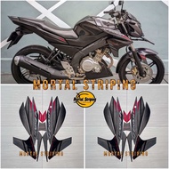 Stiker Sticker Striping Les Lis Bodi Yamaha Vixion NVL Tahun 2014 Warna Hitam