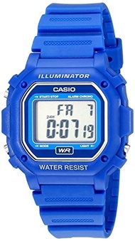 (Casio) Casio F108WH Water Resistant Digital Blue Resin Strap Watch