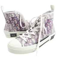 Unused DIOR Homme B23 Oblige high-top sneakers, white and navy red , RED 40, with box and dust bag, 