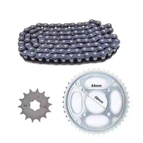 Motorcycle Front Rear Sprocket Chain 428H 126L 15T/42T for Honda SDH150-A SDH150-B SDH150-C SDH150-F