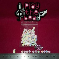 Flat Round Letter Beads, Alphabet Beads, Educational Toys, Alphabet, Beads
