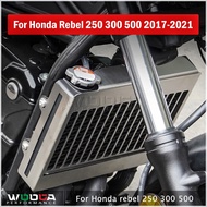 อุปกรณ์เสริมรถจักรยานยนต์หม้อน้ำ Grille Guard Cover Protector สำหรับ Honda REBEL 500 300 250 REBEL500 CM500 CMX 500 300 250