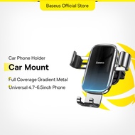 Baseus Metal Car Phone Holder 360 Degree Mobile Phone Holder in Car Air Vent Mount Clip Stand for Sm