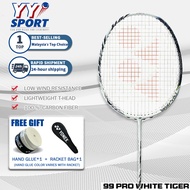 【BIG SALE】YONEX ASTROX 99 Badminton Racket Full Carbon 4U 83g 26-30Lbs Free Gift
