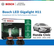 Bosch LED Gigalight 6000K H11 Halogen Headlight Retrofit Bulb + CANBUS for Honda Civic FB - 19873015