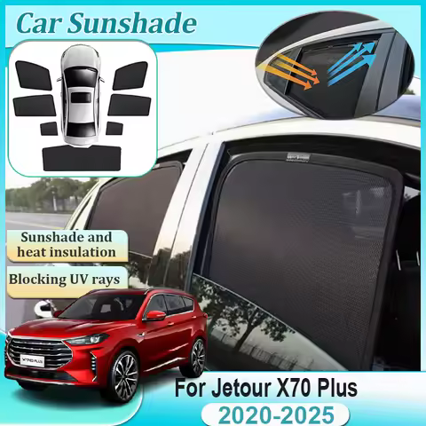For Jetour X70 Plus Accesories L7 Bahman Fidelity Prestige Soueast DX8 Wallys Wolf 2020-2025 Sunshad