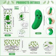 3 Pcs Emotional Pickle Gifts Employee Appreciation Positive Gifts 20 oz Pickle Stainless Steel Tumbl