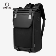 OZUKO Waterproof Oxford USB Charging Laptop Men Backpack Fashion School Bagpack for Teenager Outdoor Travel Bag