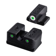 Tritium Pro Handgun Night Sights with Daylight White Dots Night Tritium Dots & White Focus Lock Fron