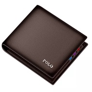 Dompet Pria POLO + Box - Dompet Pria D600 Dompet Kartu Dompet Resleting Dompet pendek