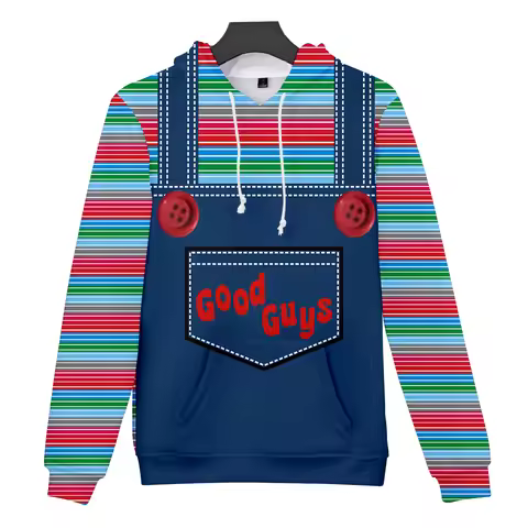 Novelty Good guys chucky 3D Hoodie Men/women Autumn Fashion Cool Sweatshirts Hoody Print Good guys c
