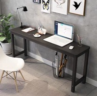 (訂貨價$280up) 長條型工作枱 鋼架書桌 (80cm寬-140cm寬)鋼木枱 加厚木板+鋼架 Long Desk