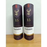 Box + Empty Bottle Glenfiddich 15 Years Old Purple Size 1litr