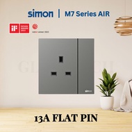 SIMON M7 Series AIR Switch Switches Ultra Thin / Platinum Grey / Frameless / Modern Switch Socket